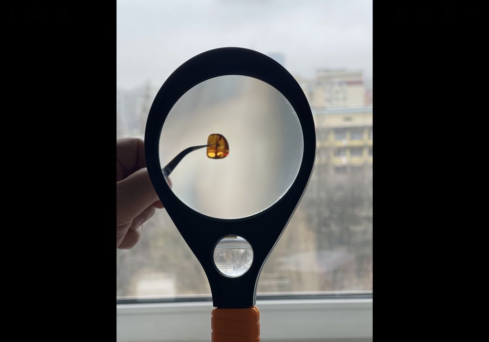 Натуральный янтарь с инклюзами (3 фрагмента).