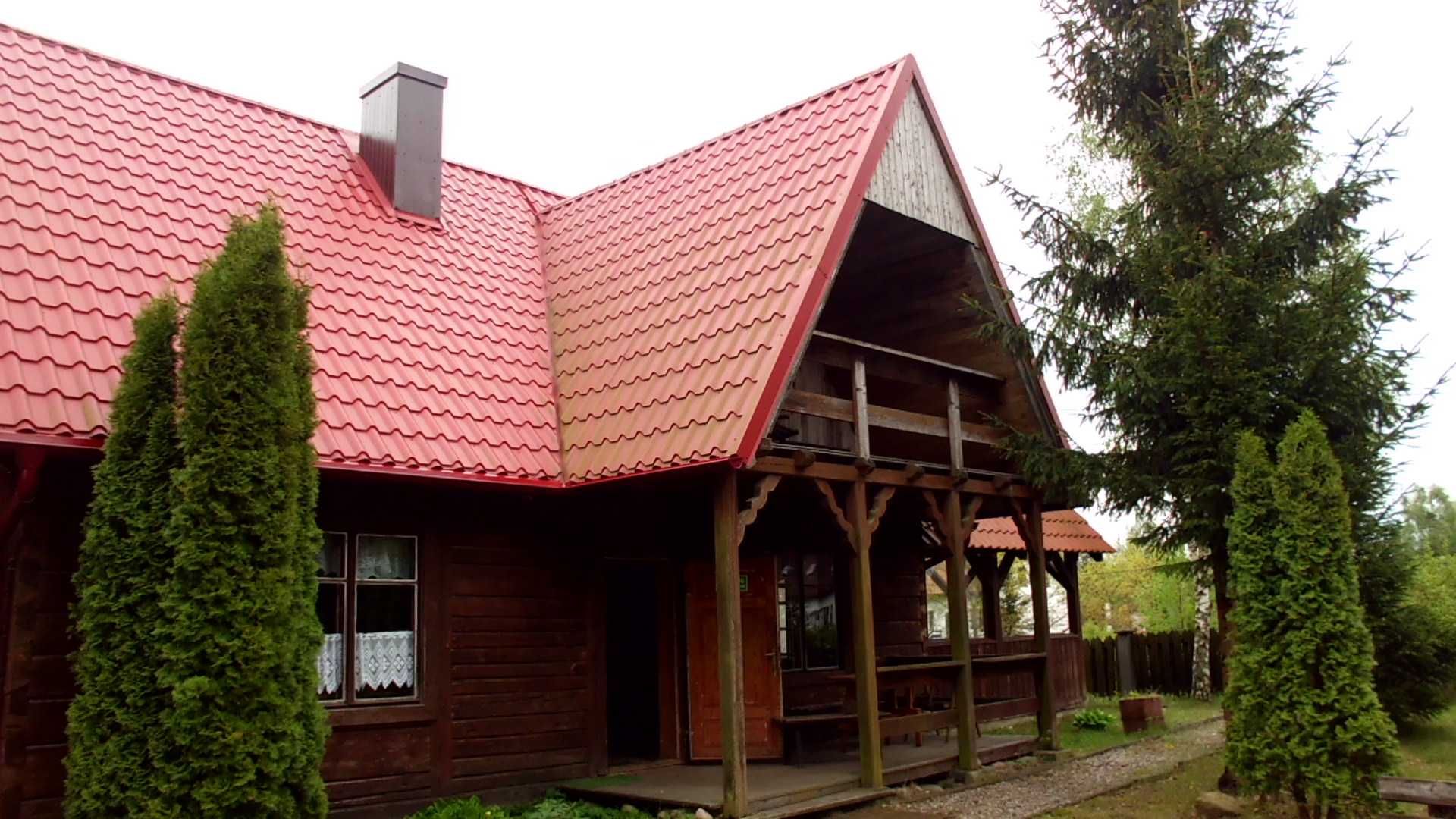 Domki na Kaszubach ,nad jeziorem. Wdzydze Kiszewskie.