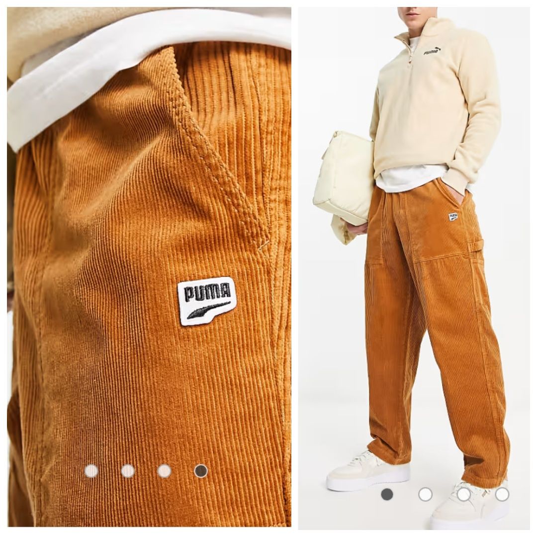 PUMA XL struksowe rude spodnie wygodne
