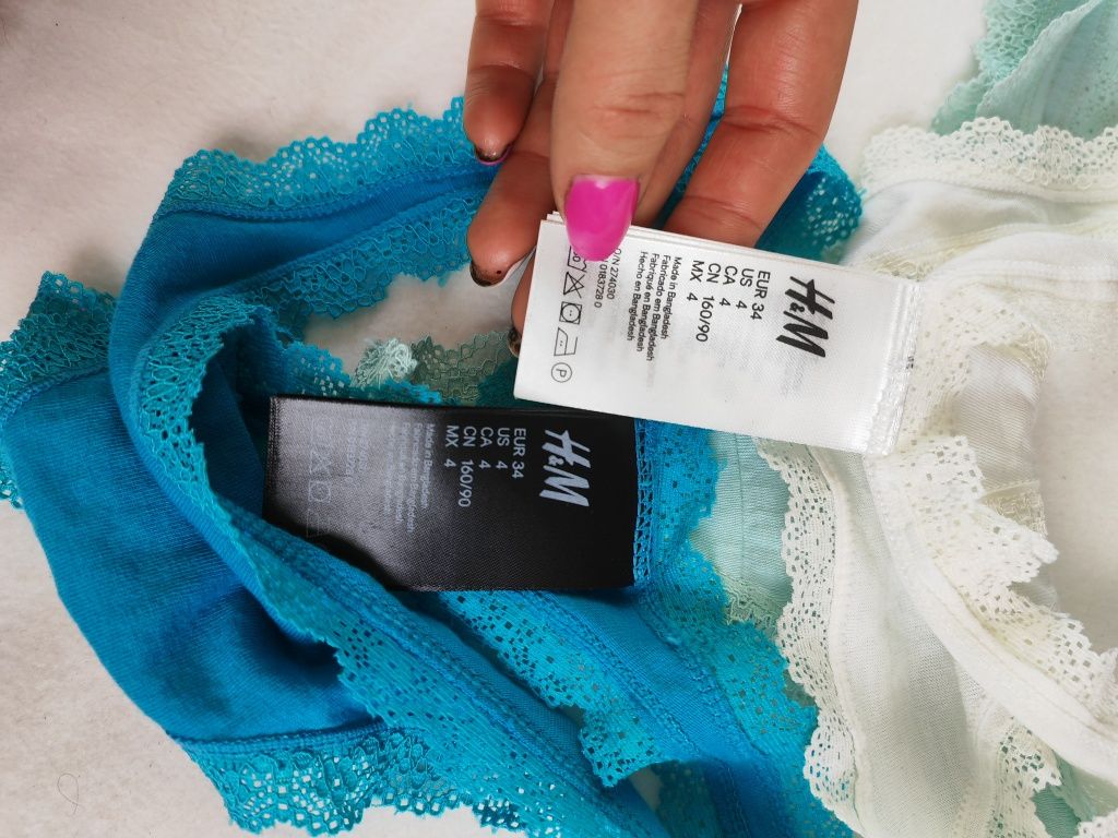 Majtki stringi xs h&m 5-pak