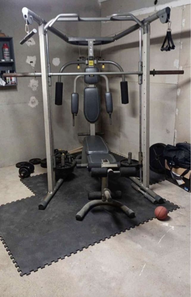 Maquina de ginásio/musculação +50kg discos olimpicos