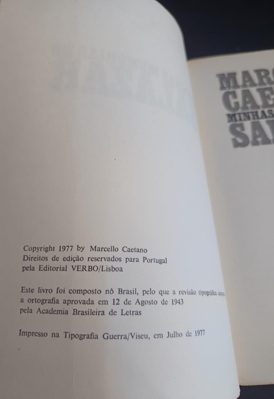 Marcello Caetano  - Minhas memórias de Salazar