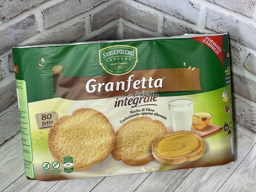Грінки Granfetta класичні та інтегральні 600 грам