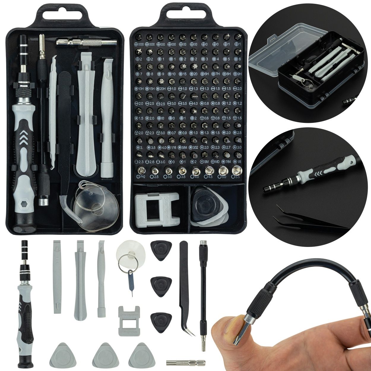Klucz zestaw  wkrętaków, precyzyjne, bity, końcówki, torx, 115w1