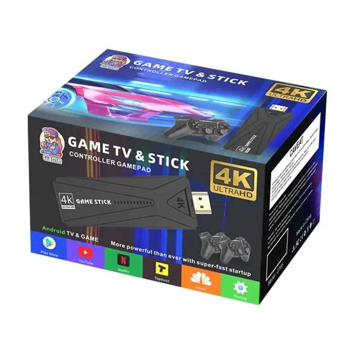 игровая консоль 4K GT65 DATA FROG (10000 ігор) +android tv+64гб