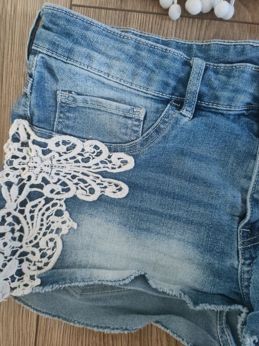 2pak krótkie spodenki szorty H&M 158