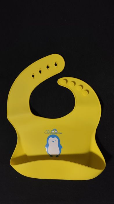 Śliniaczek żółty silikonowy