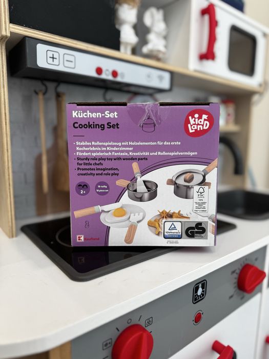 Деревʼяна дитяча кухня Lupilu, Ikea, органайзери до дитячої кухні