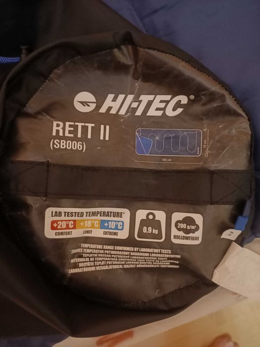 Śpiwór kempingowy trekkingowy HI-TEC RETT II