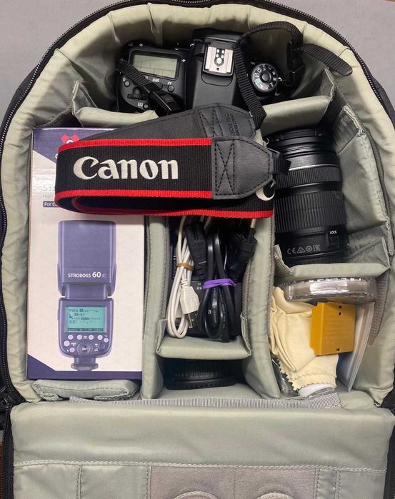 Kit Completo Fotografia Profissional - Canon 70D + Lentes + Acessórios