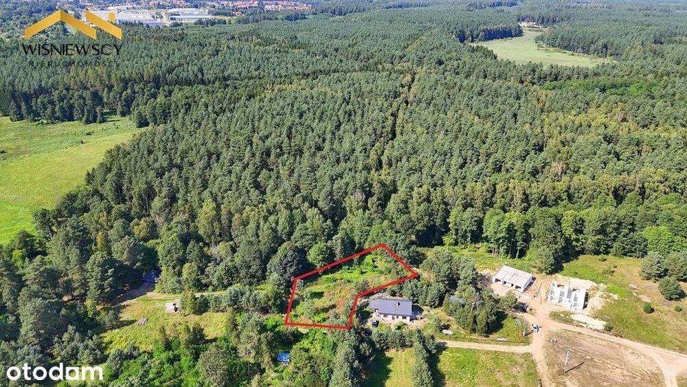 Działka budowlana, 2211 m2, przy lesie, uzbrojona