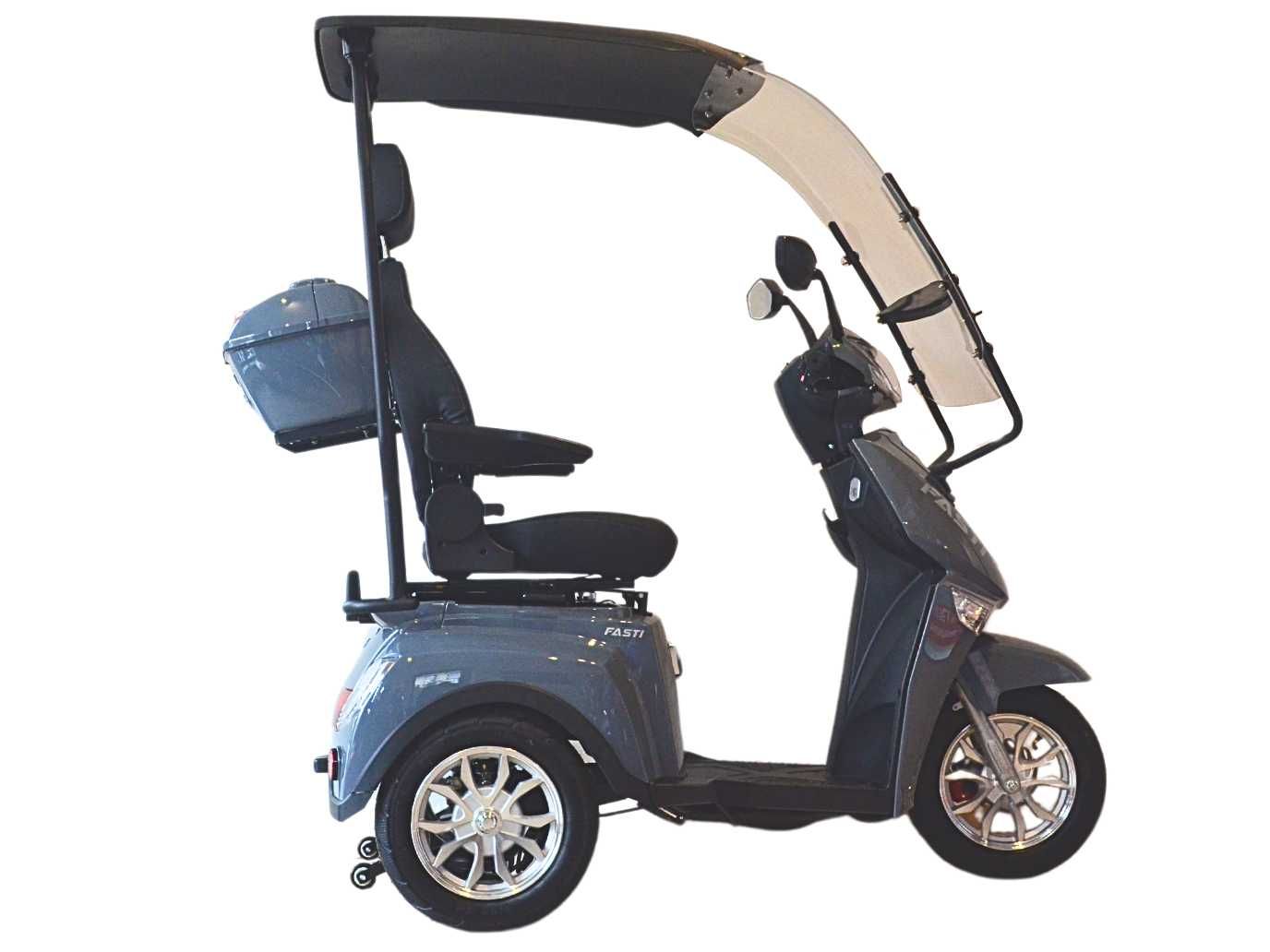 Electroride Fasti 3 Max: Trójkołowy skuter elektryczny z daszkiem