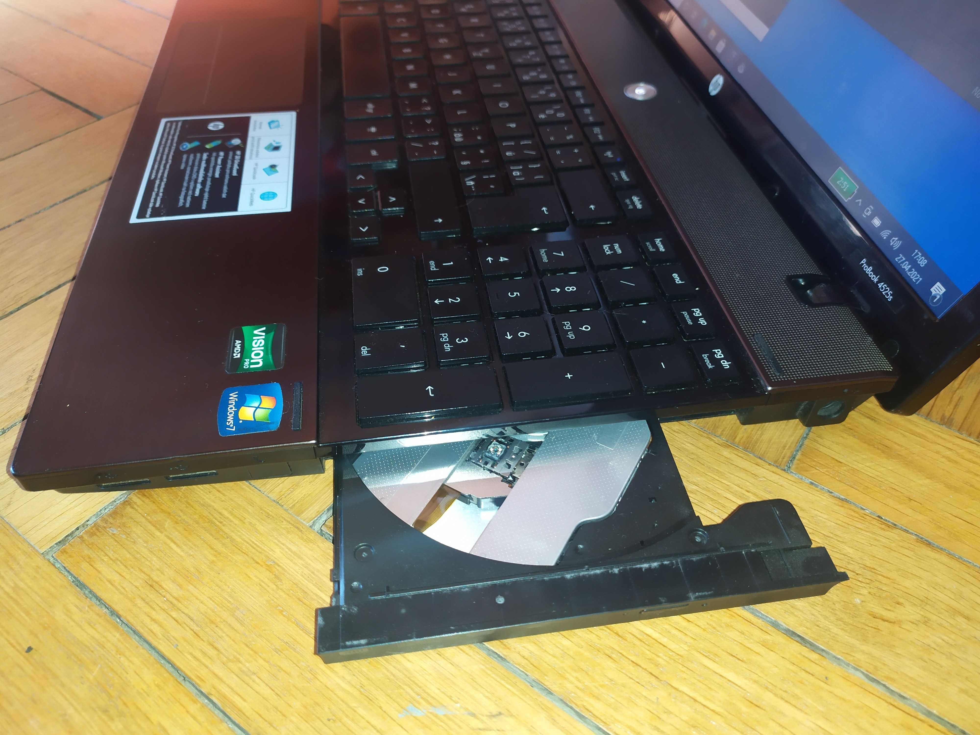 Laptop 15.6 HP ProBook 4525s AMD 2x ATI Radeon HD Win10 SSD HDMI nauka