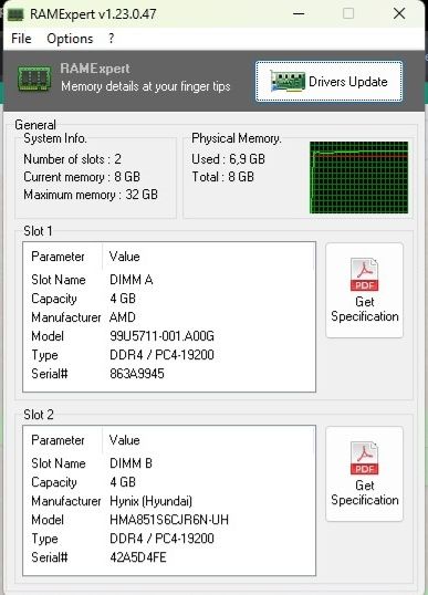 Pamięć RAM do laptopa 2 x 4GB SODIMM DDR4 PC4-19200