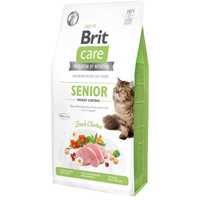 Brit Care Cat GF Senior Weight Control 2 кг корм для кошек старше 7лет