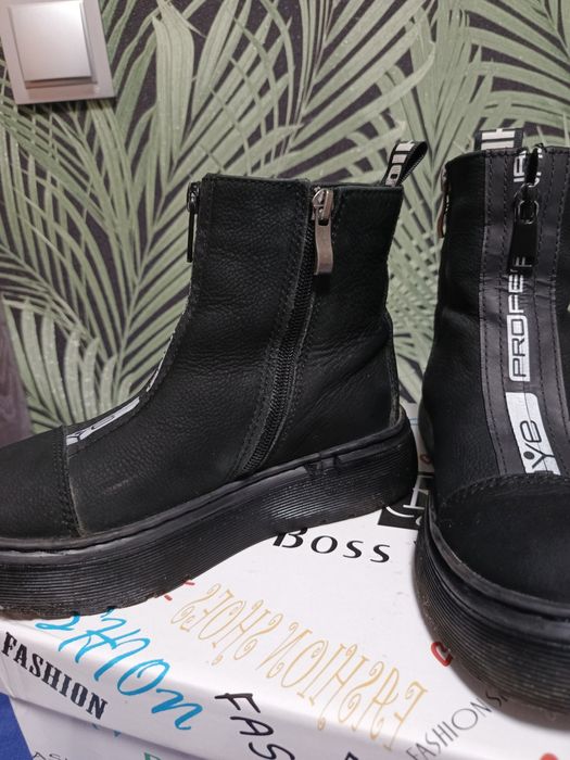 Зимові ботинки з нубука для дівчинки