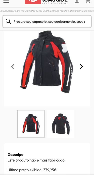 Casaco mota Dainese Senhora 42