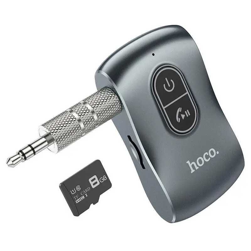 Аудио-адаптер Bluetooth aux гарнитура в машину Hoco E73 Pro