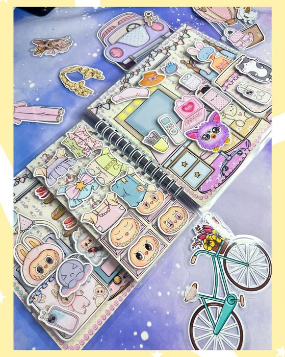 Książka na rzepy Toca Boka, Avatar, Labubu. Lamibook