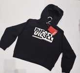 Чорне худі Diesel з капюшоном.