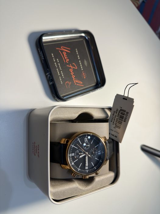 Zegarek Fossil BQ1008 skórzany pasek