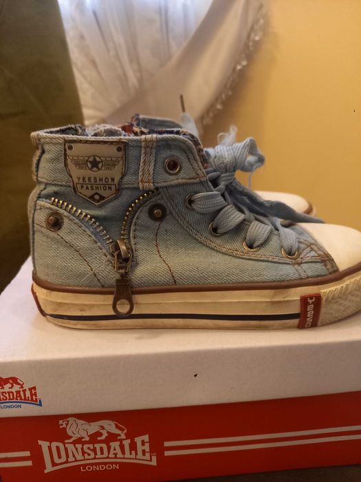 Trampki  jeansowe na suwak