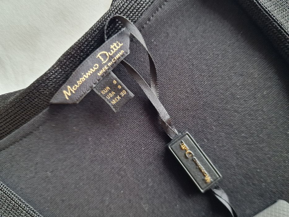 Vestido elegante preto Massimo Dutti