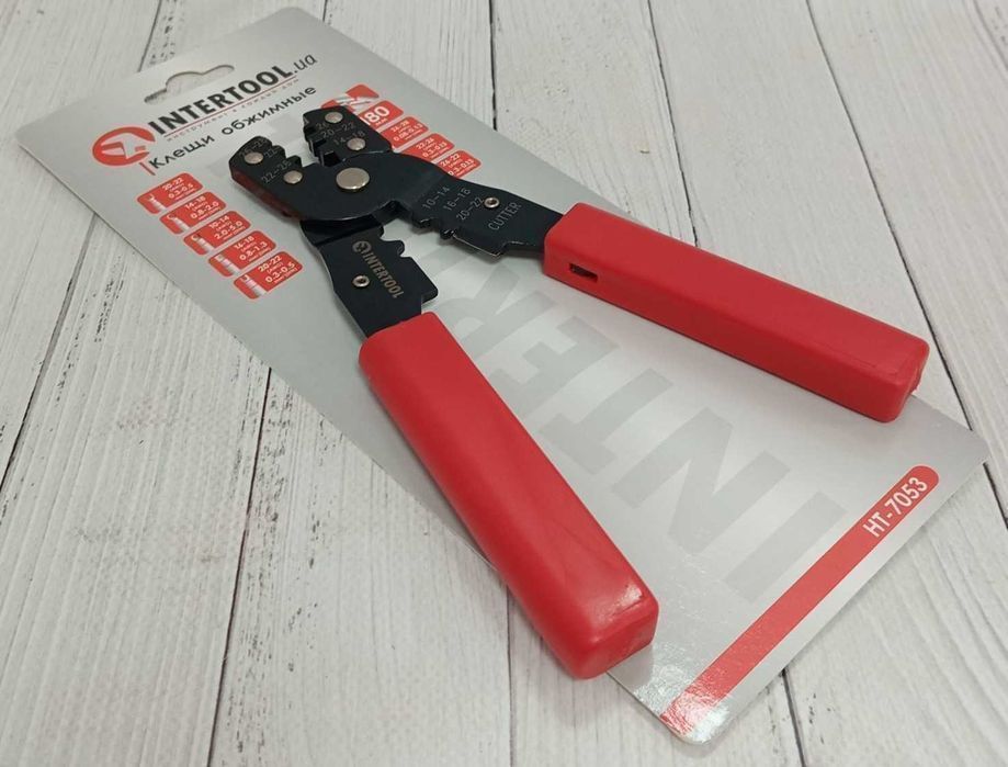 Клещи обжимные (0,08 – 5,0 мм) INTERTOOL HT-7053