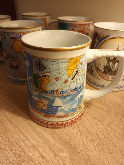 Colecção de seis canecas Comemorativas