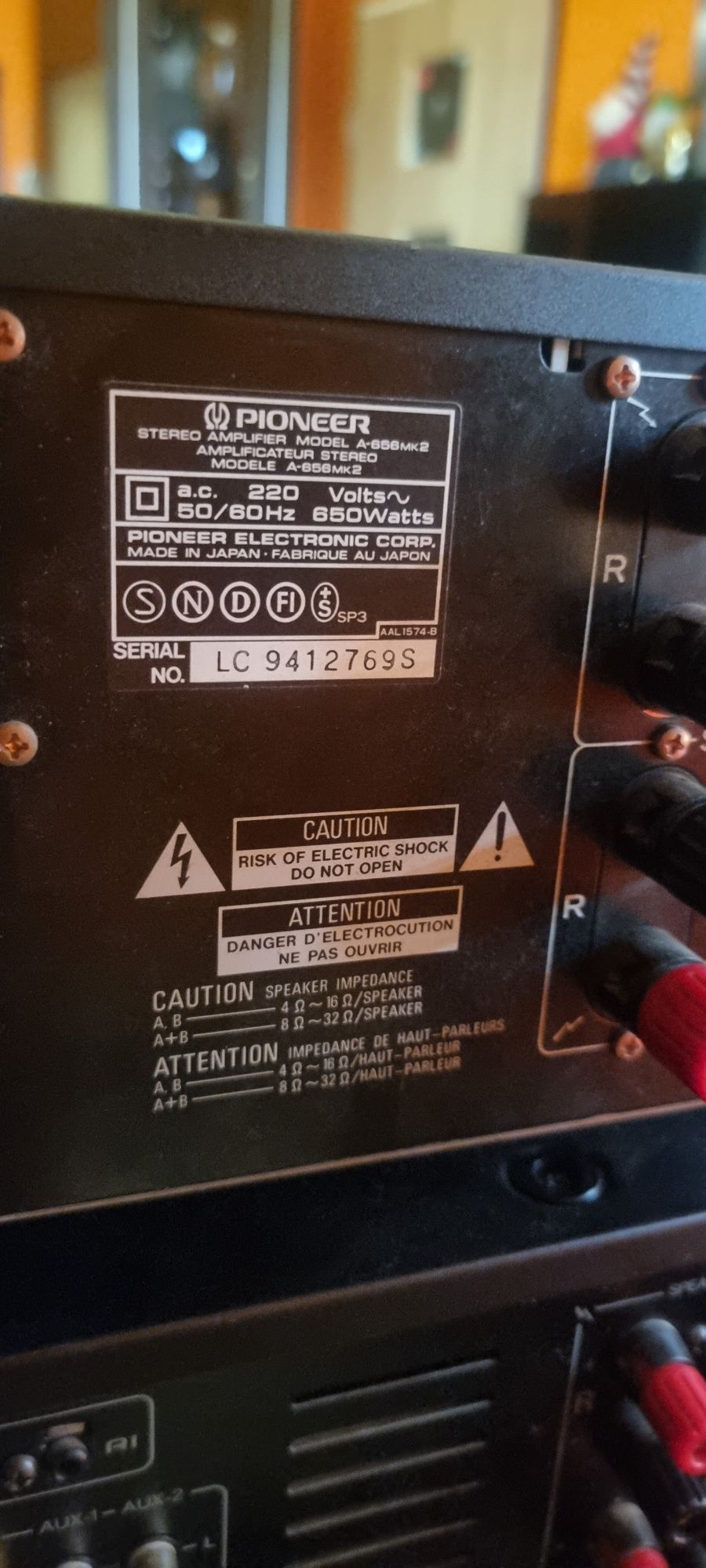 Pioneer A 656 MK II Wzmacniacz Japan Solidy