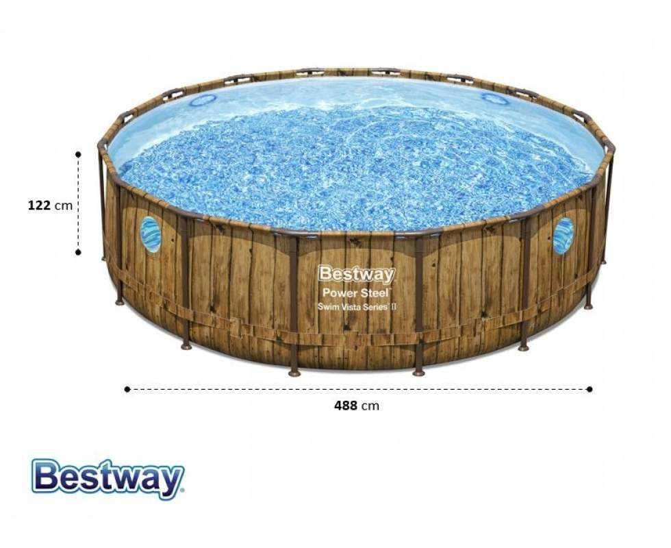Bestway 56725, каркасный бассейн 488 x 122 см
