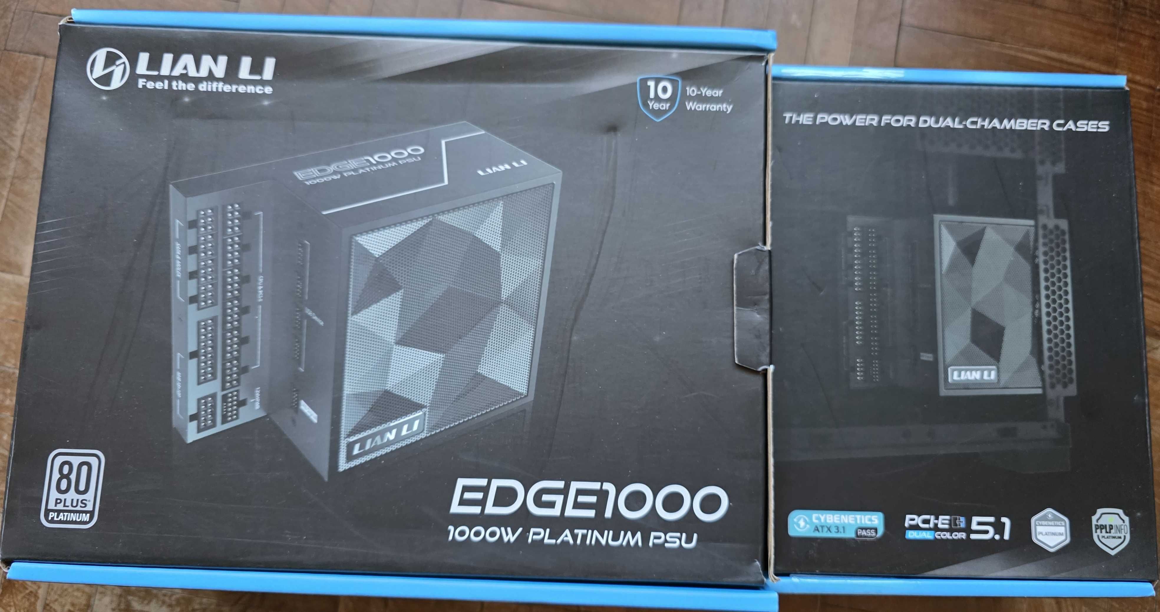 Fonte Modular Lian Li Edge 1000W 80+ Platinum Preto