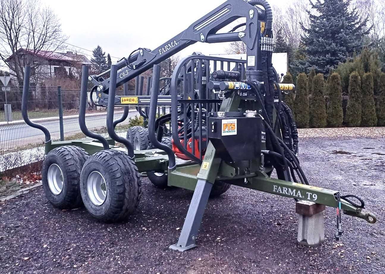 Przyczepy leśne FARMA – Modele T12 G2, T9 G2 i T8 G2