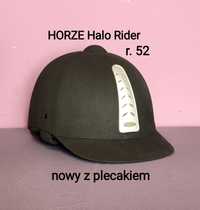 Nowy kask jeździecki HORZE Halo Rider - z plecakiem, rozmiar 52