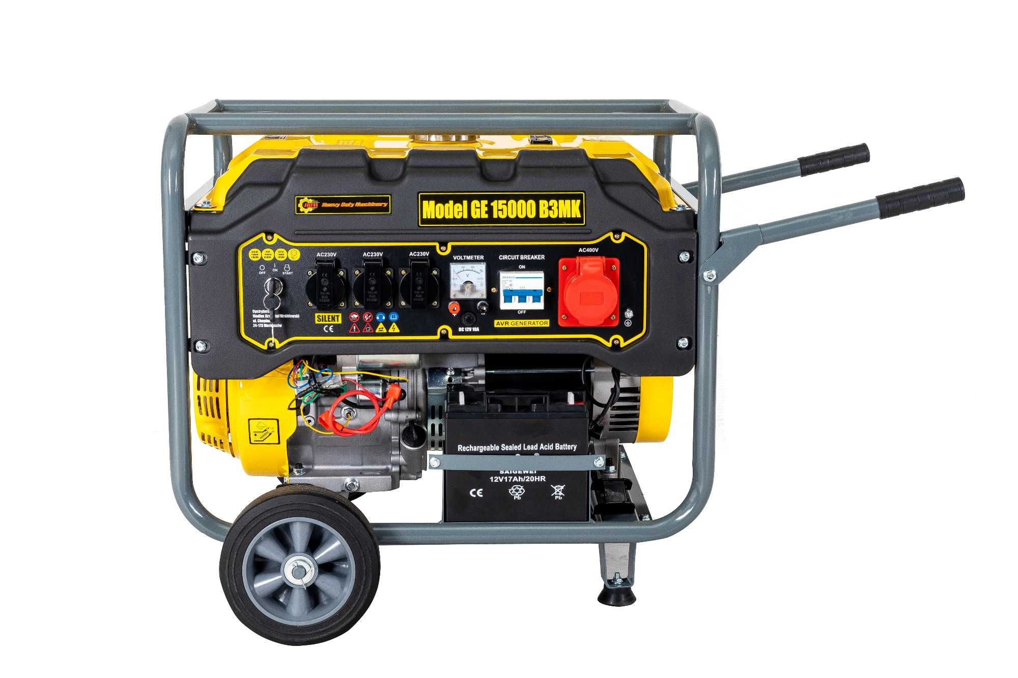 Agregat prądotwórczy generator HDM 15000 W B3MK ROZRUCH MIEDŹ 15KM