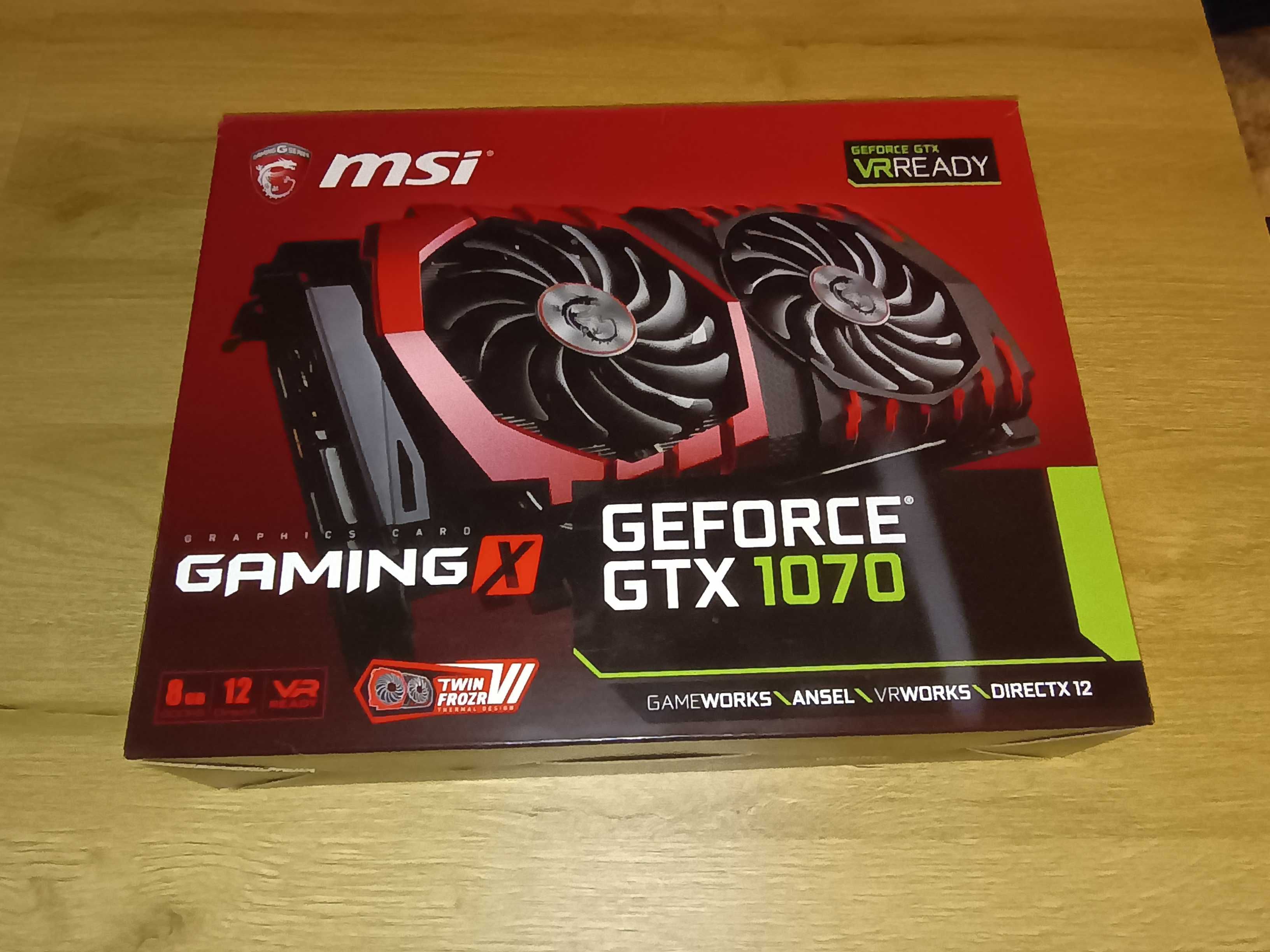 MSI Geforce GTX 1070 8GB GDDR5