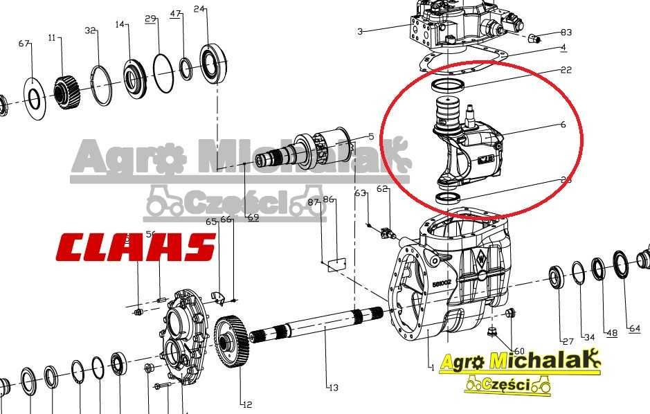Skrzynia biegów  Claas Scorpion 7040, 7045, 6030, Kołyska , hydrostat