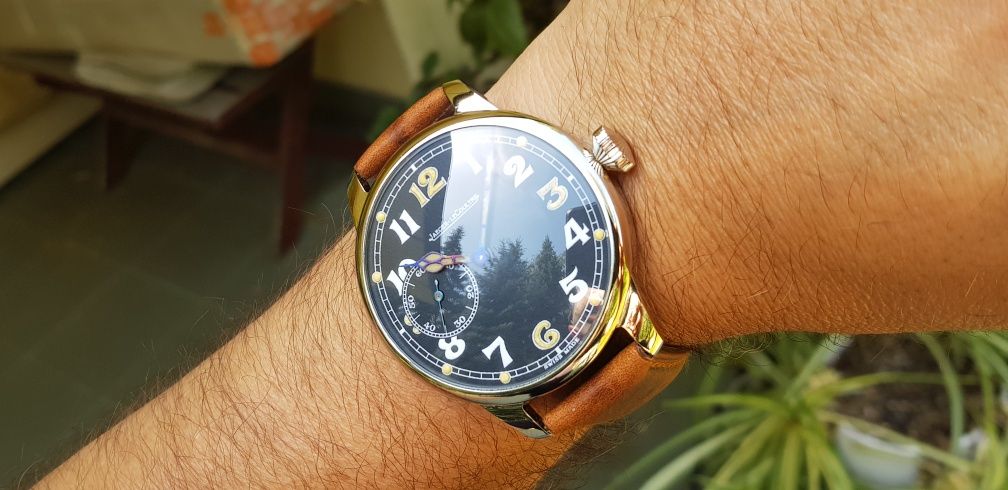 Z zegarka kieszonkowego robimy naręczny przykład Jaeger-LeCoultre
