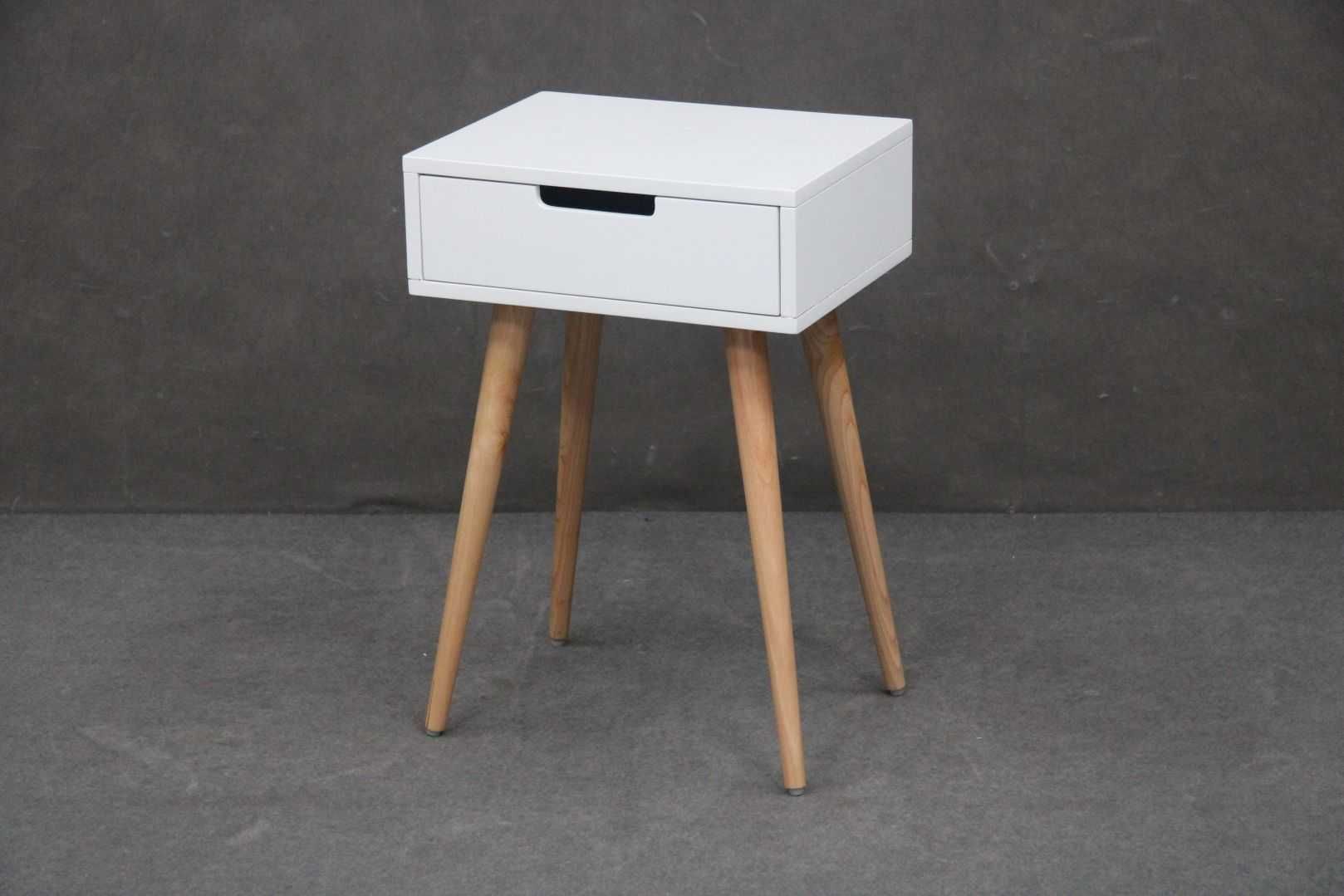 Szafka nocna stolik nakastlik drewniany lakierowany MDF IIgt. BGM24.pl