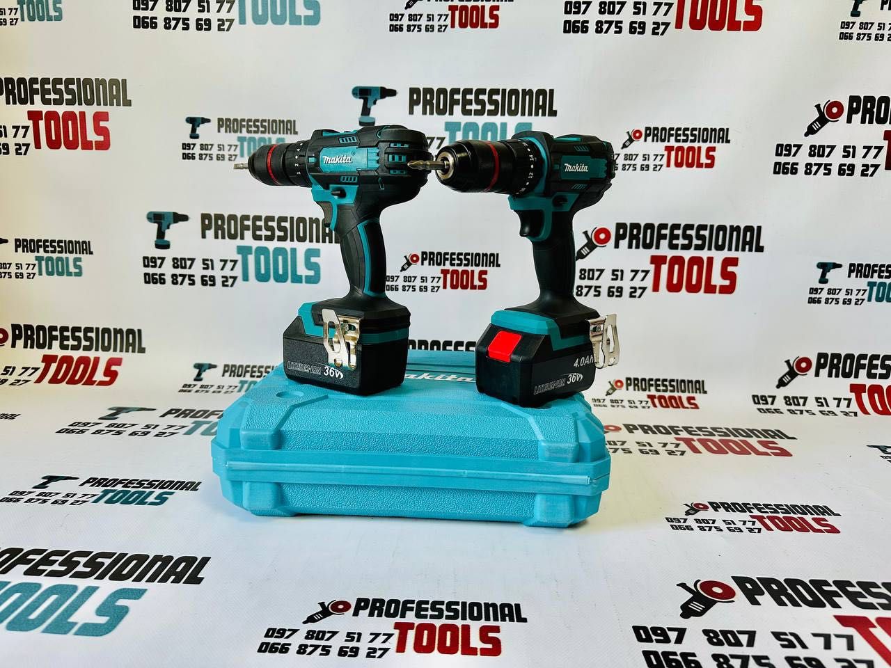 Шуруповерт Акумуляторний Makita DCD917 36V/4Аh ( З Режимом Удару )