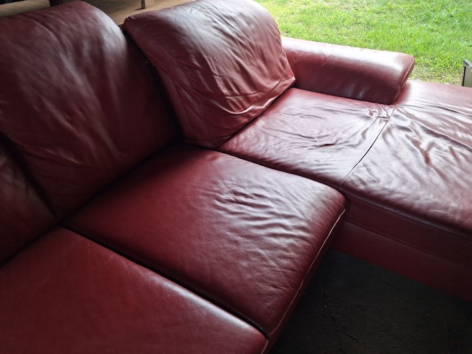 Narożnik skórzany bez funkcji spania