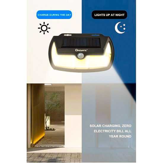 Luz Solar Inteligente 50W com Sensor de Movimento