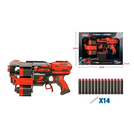 Бластер STC пули-присоски 14 шт. (FJ8890)