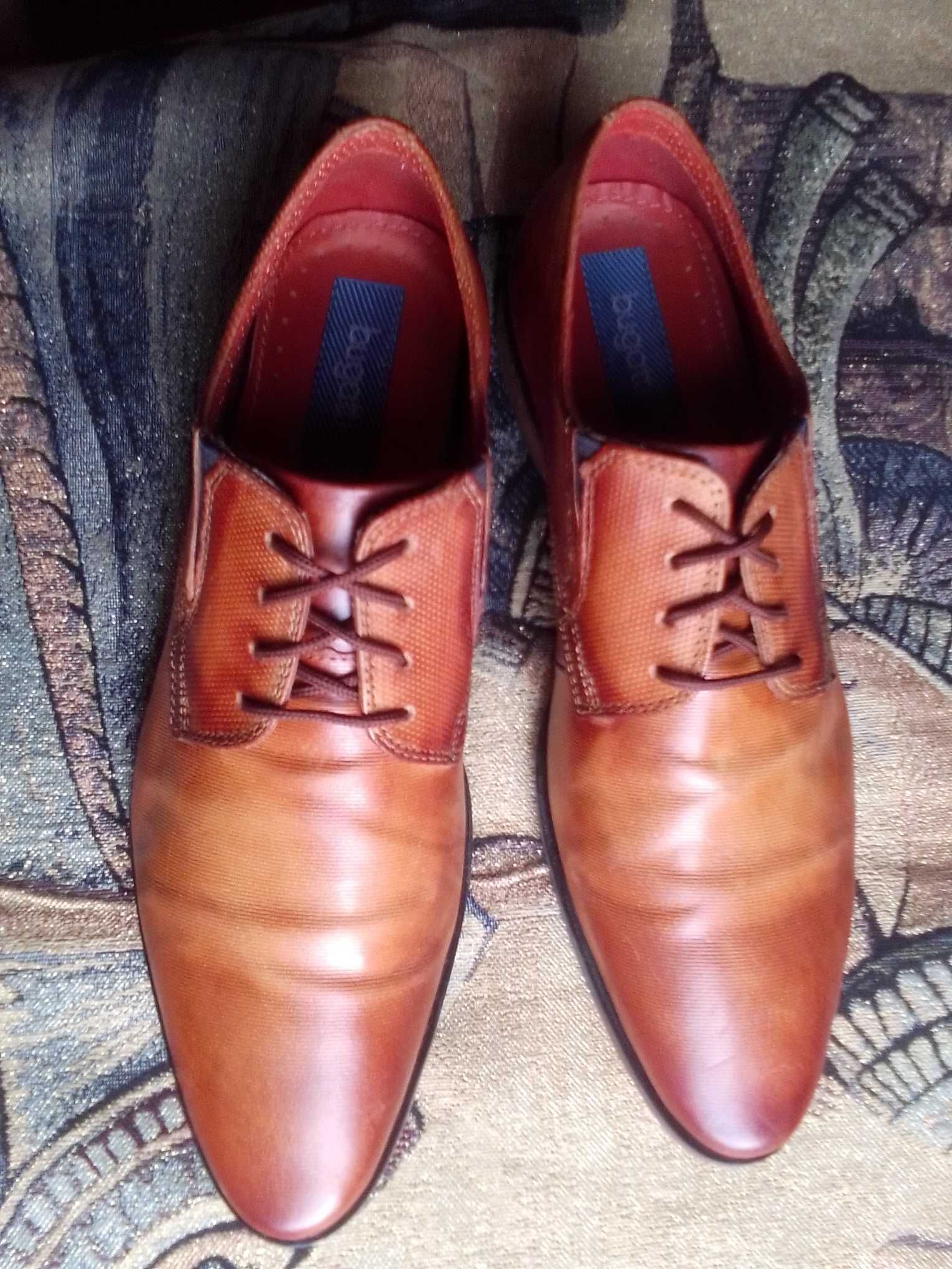 Мужские кожаные туфли Bugatti Brogues Style (Германия) 300грн.