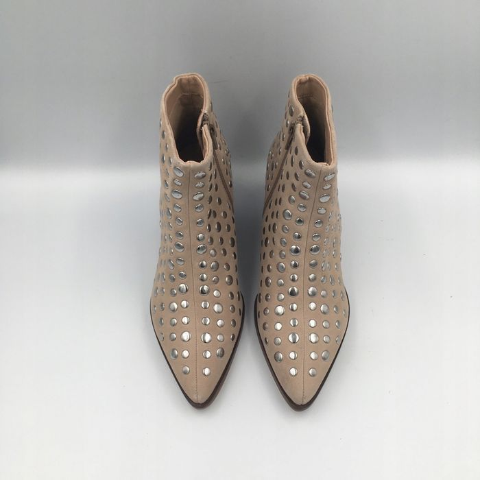 Buty damskie botki beż zamsz Copenhagen Shoes roz 37