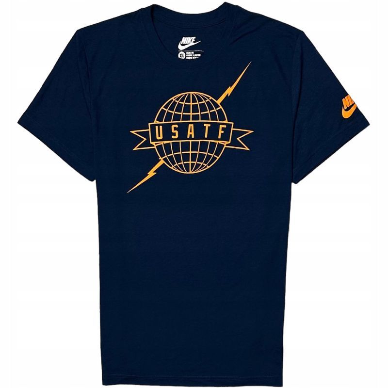 Nike Usatf Koszulka T-Shirt Męska z Nadrukiem Logowana r. Xl