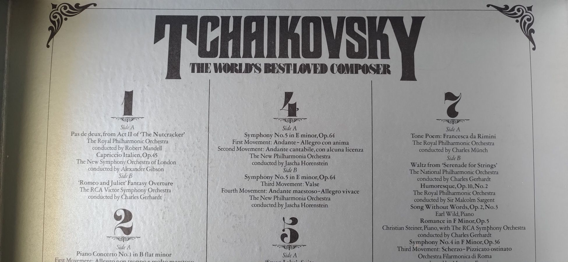 Coleção vinil do compositor Tchaikovsky