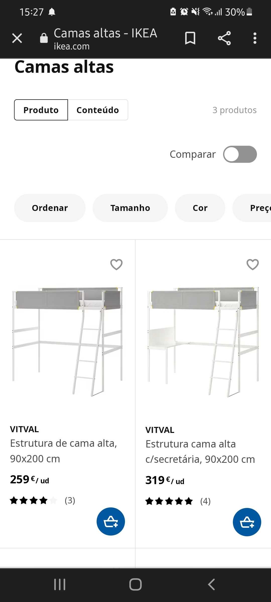 Beliche ikea, semi novo sem colchão