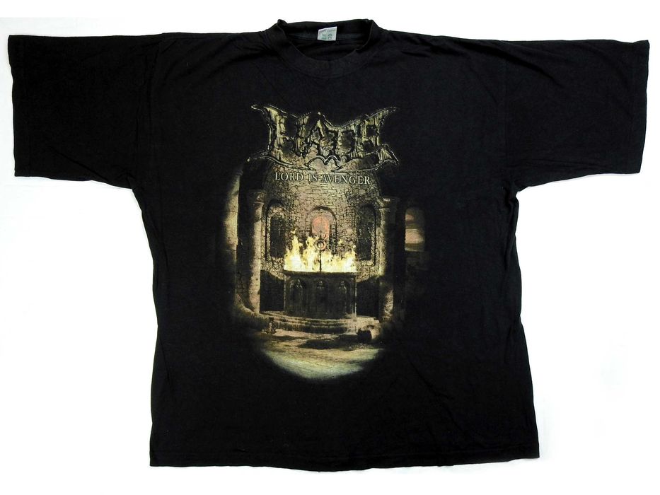 t-shirt HATE "Lord is Avenger" z roku 1998 - XXL - nienoszony