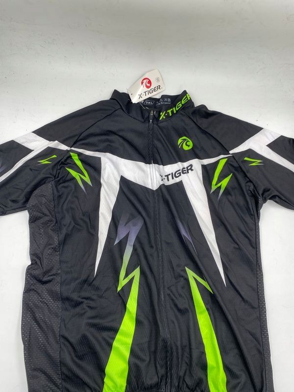 x-tiger męski letni strój rowerowy z krótkim rękawem zestaw r.3xl